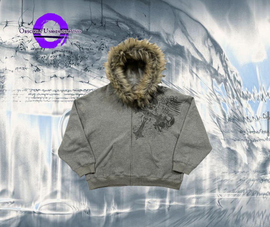 Harizaku Fur Hood Zip Up
