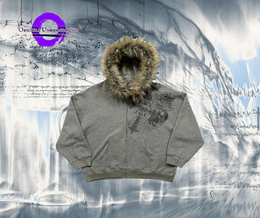 Harizaku Fur Hood Zip Up