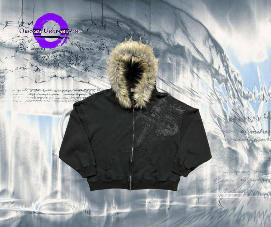 Harizaku Fur Hood Zip Up